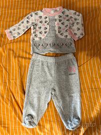 Completo set 62 Minnie pagliaccetto neonata Disney