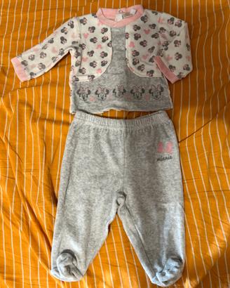 Completo set 62 Minnie pagliaccetto neonata Disney