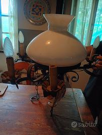 Coppia di Lampadari Ceramica di Bassano 