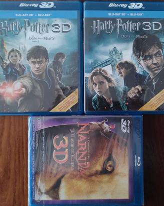 3 Blue-ray 3D Harry Potter e Narnia