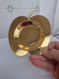 Piattino in silver plated dorato anni 80.