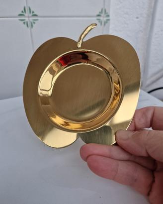 Piattino in silver plated dorato anni 80.