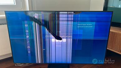 Tv Samsung QLED 4K 55” QE55Q70AA schermo rotto