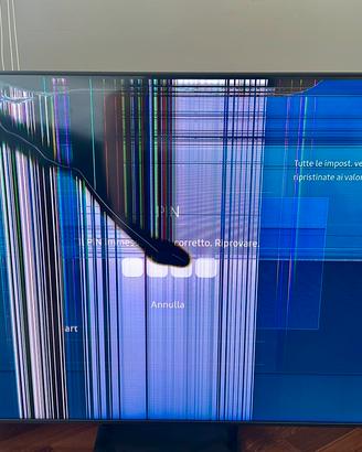 Tv Samsung QLED 4K 55” QE55Q70AA schermo rotto