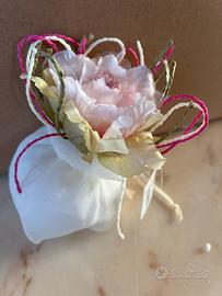 Bomboniera sachetti con fiori pz 23