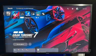 Simulatore di guida ps5/pc + schermo samsung + gt7