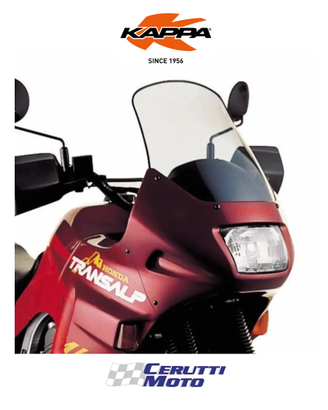 Cupolino Kappa fumé Honda XL 600 V Transalp 94-99