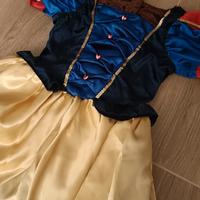 Vestito Disney 7/8 anni Biancaneve double face