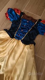 Vestito Disney 7/8 anni Biancaneve double face