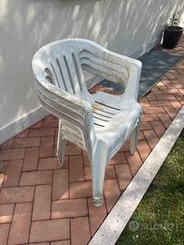 Sedie in plastica da giardino
