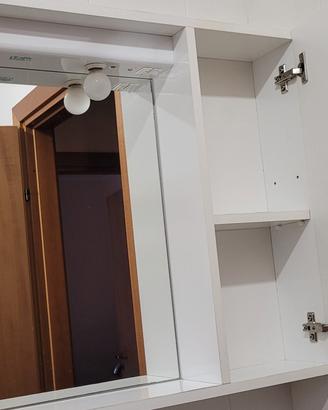 Specchiera con sportello per bagno