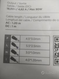 alimentatore notebook Asus 90w