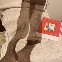 Calza fine con disegno uso reggicalze vintage