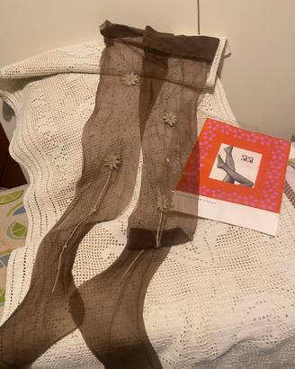 Calza fine con disegno uso reggicalze vintage