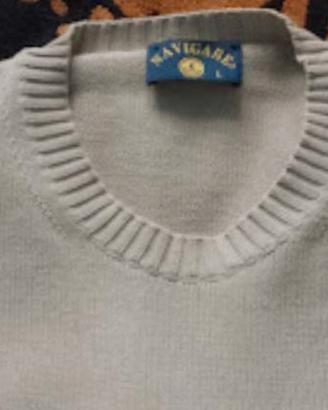 Pullover-uomo Navigare/tg.L- 100%Cot.Pettinato top