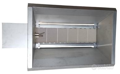Bruciatore a gas infrarossi per riscaldamento ad i