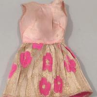 BARBIE MATTEL ABITO 3404 GLOWIN’ OUT ORO ROSA '70