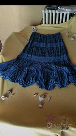 gonna blu,con fiori,Positano by Jean Paul