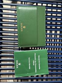 ROLEX set libretto Bucherer + astuccio verde
