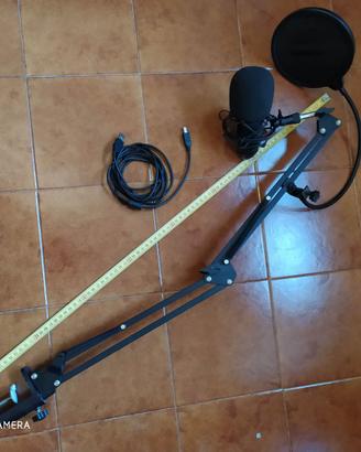 YOTTO Microfono a Condensatore Microfono USB