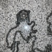 Catena paranco acciaio 5 mt con ingranaggio guida