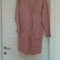 maglione cappotto in mohair,  alpaca, poliammide 