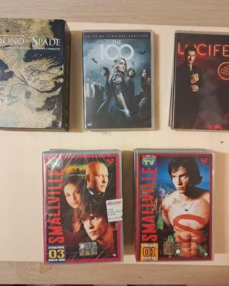 DVD Smalville , the 100, Lucifer e Trono di spade