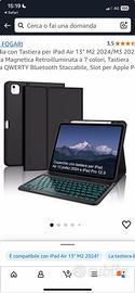 Custodia con tastiera per IPAD AIR 13” - 2024/25