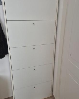 2 scarpiere colore bianco 5 vani