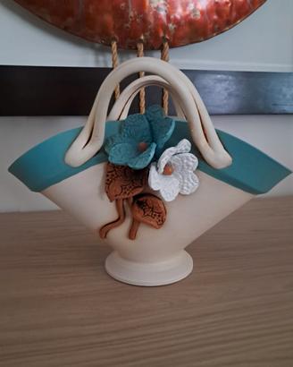cesto in ceramica 