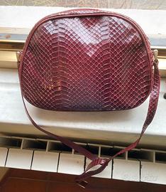 Borsa in pelle di serpente