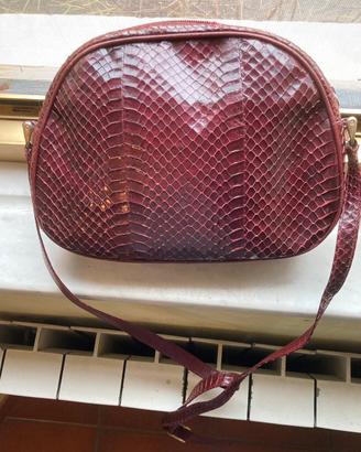 Borsa in pelle di serpente