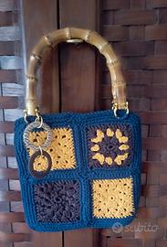 Borsa Granny uncinetto 