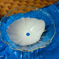 Lampadario vintage in vetro di Murano