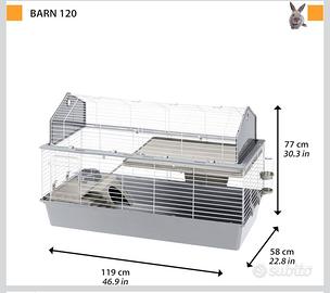 Ferplast Gabbia per Conigli BARN 120