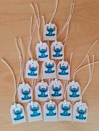 15 PZ Etichette Stitch  Handmade 