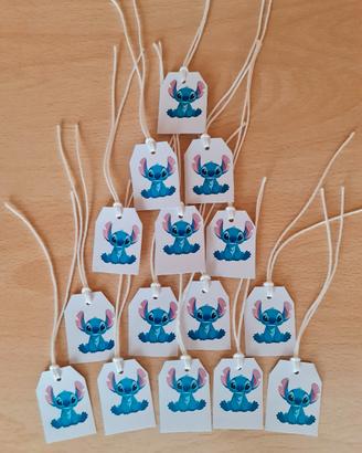 15 PZ Etichette Stitch  Handmade 