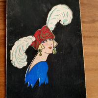 cartolina antica  moda francese da collezione 1920