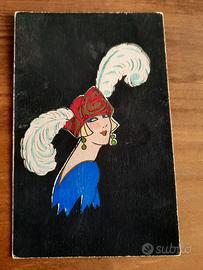 cartolina antica  moda francese da collezione 1920