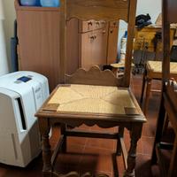 Sedie in legno impagliate