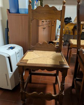 Sedie in legno impagliate