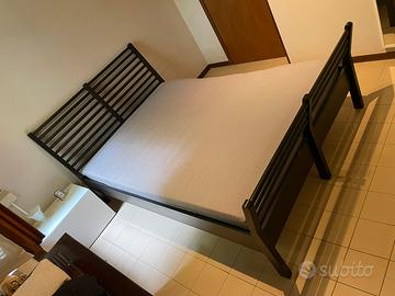 LETTO IKEA WENGÉ 1 PIAZZA E MEZZA