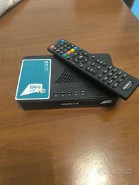 DECODER TV SAT HUMAX CON SCHEDA TVSAT