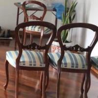 Lotto 6 Sedie In Noce Stile Luigi Filippo, '800