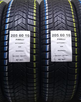 4 GOMME 205 60 16 PIRELLI INV RIF3901