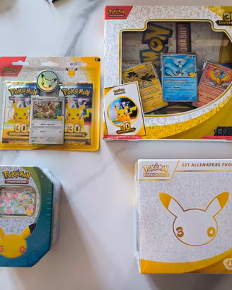 Lotto 30th Pokemon  sigillati
