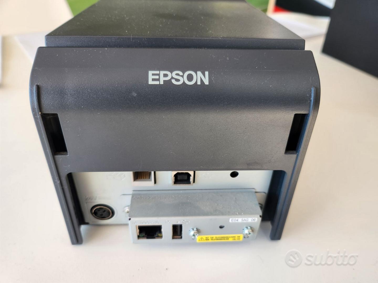 Epson TM-T70II Stampante termica per scontrini, ethernet e USB con  taglierina automatica e buzzer (C31CD38022A1) - OFBA srl