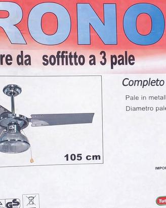 Ventilatore a soffitto con kit luce