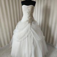 abito da sposa inorganza in taglia 46