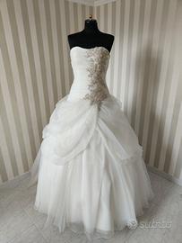 abito da sposa inorganza in taglia 46